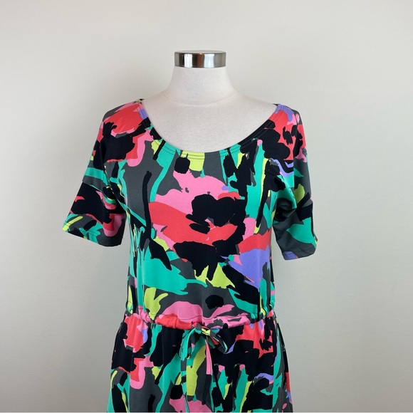 Tracy Negoshian Black Pink Green Colorful Dress Women Size XS Extra Small - Picture 6 of 6